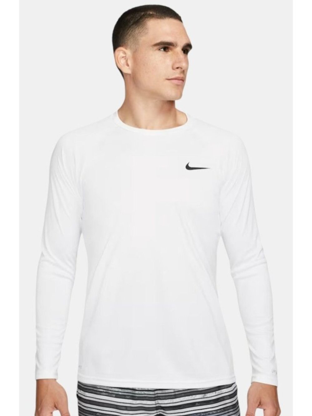 Nike Swim Hydroguard Dri-FIT UPF40+ Rash Guard NESSA588-100 Men's M NEW w/o Tags